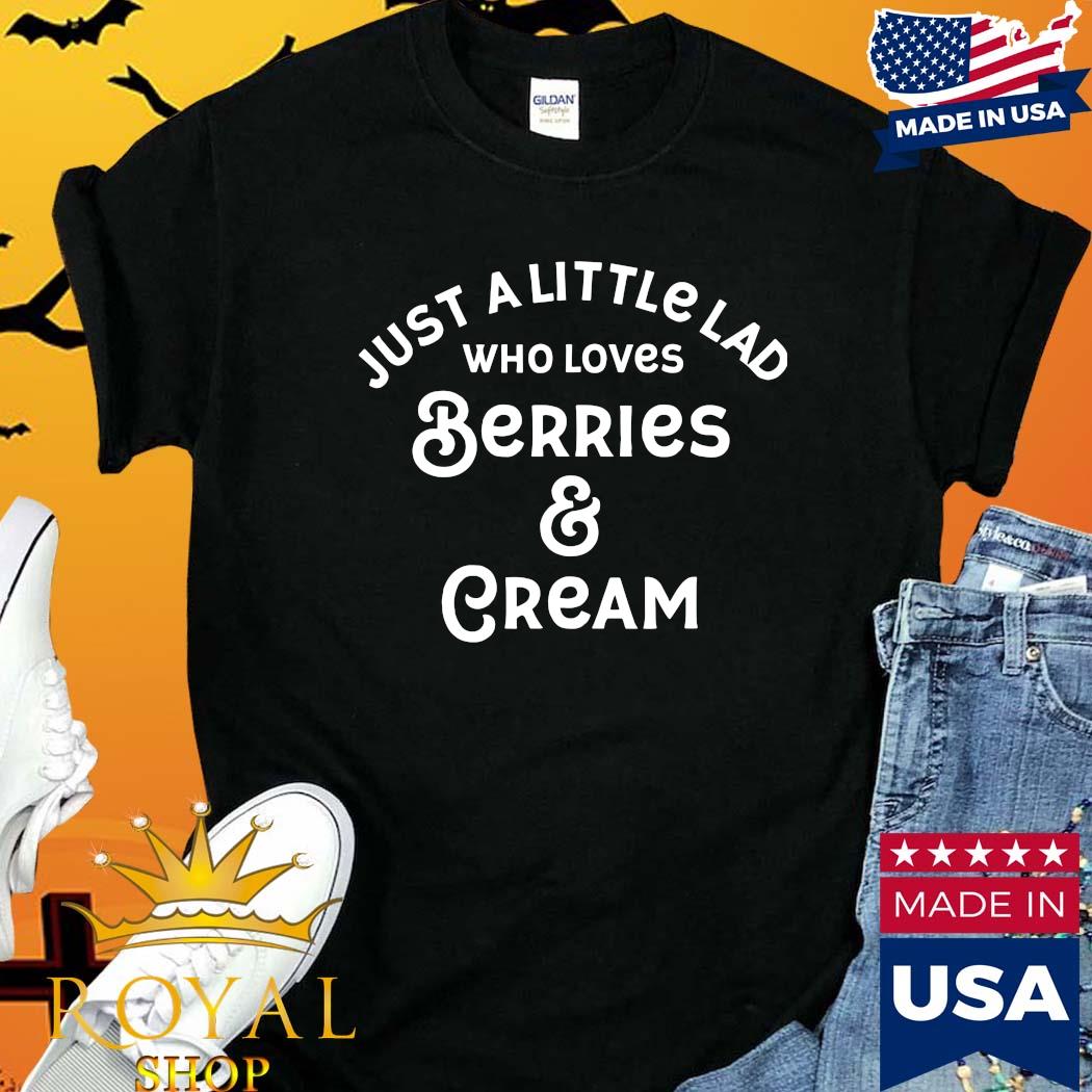 Just A Little Lad Halloween Costume Berries And Cream Lover Shirt Sweater Hoodie And Ladies Tee