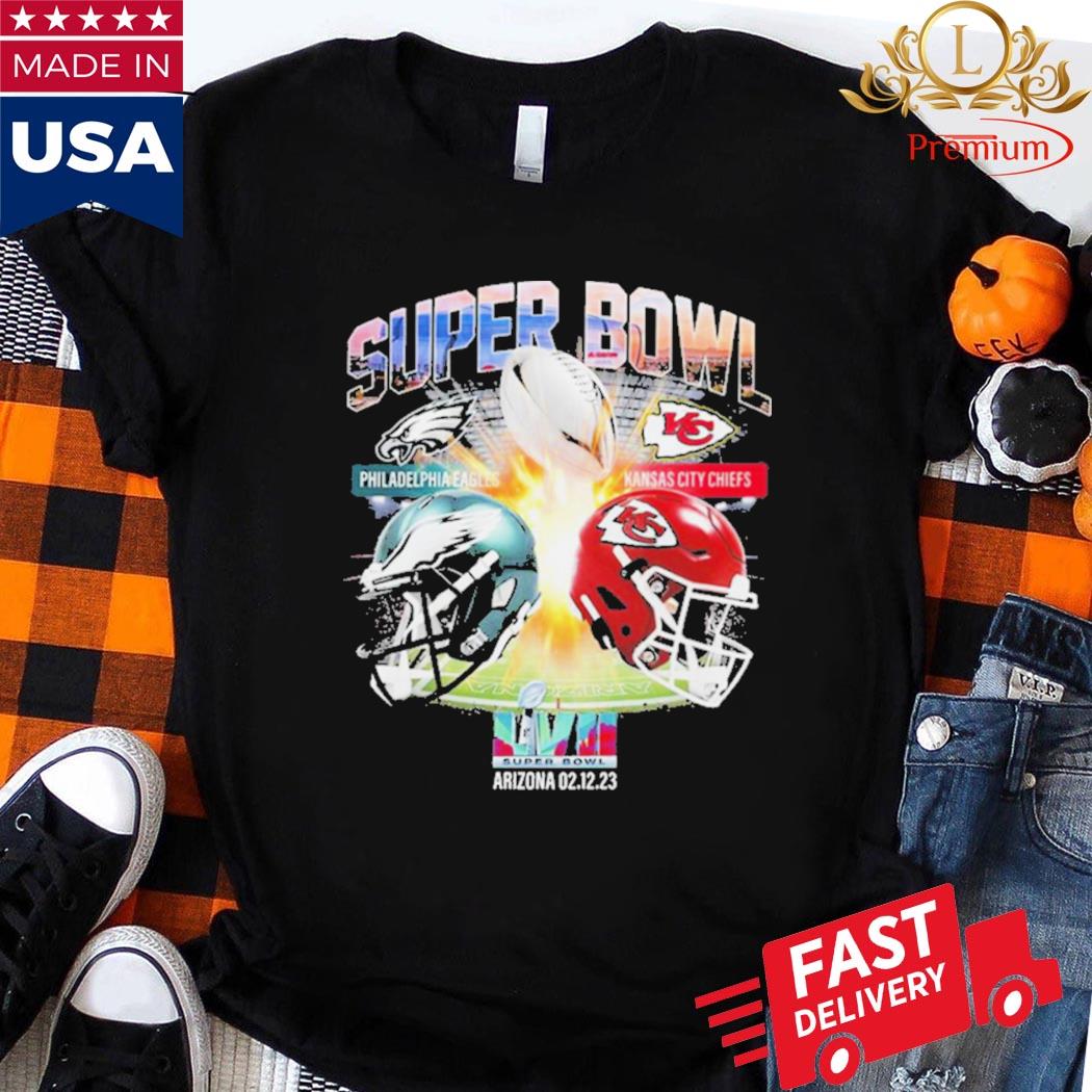 Eagles And Chiefs Super Bowl LVII Shirt ⋆ Vuccie