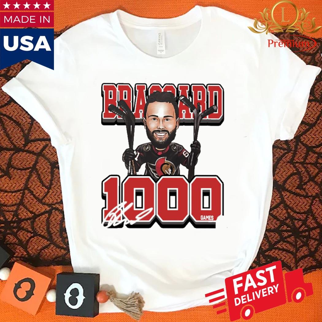 Official Ottawa Senators Derek Stepan Brassard 1000Th Games Shirt