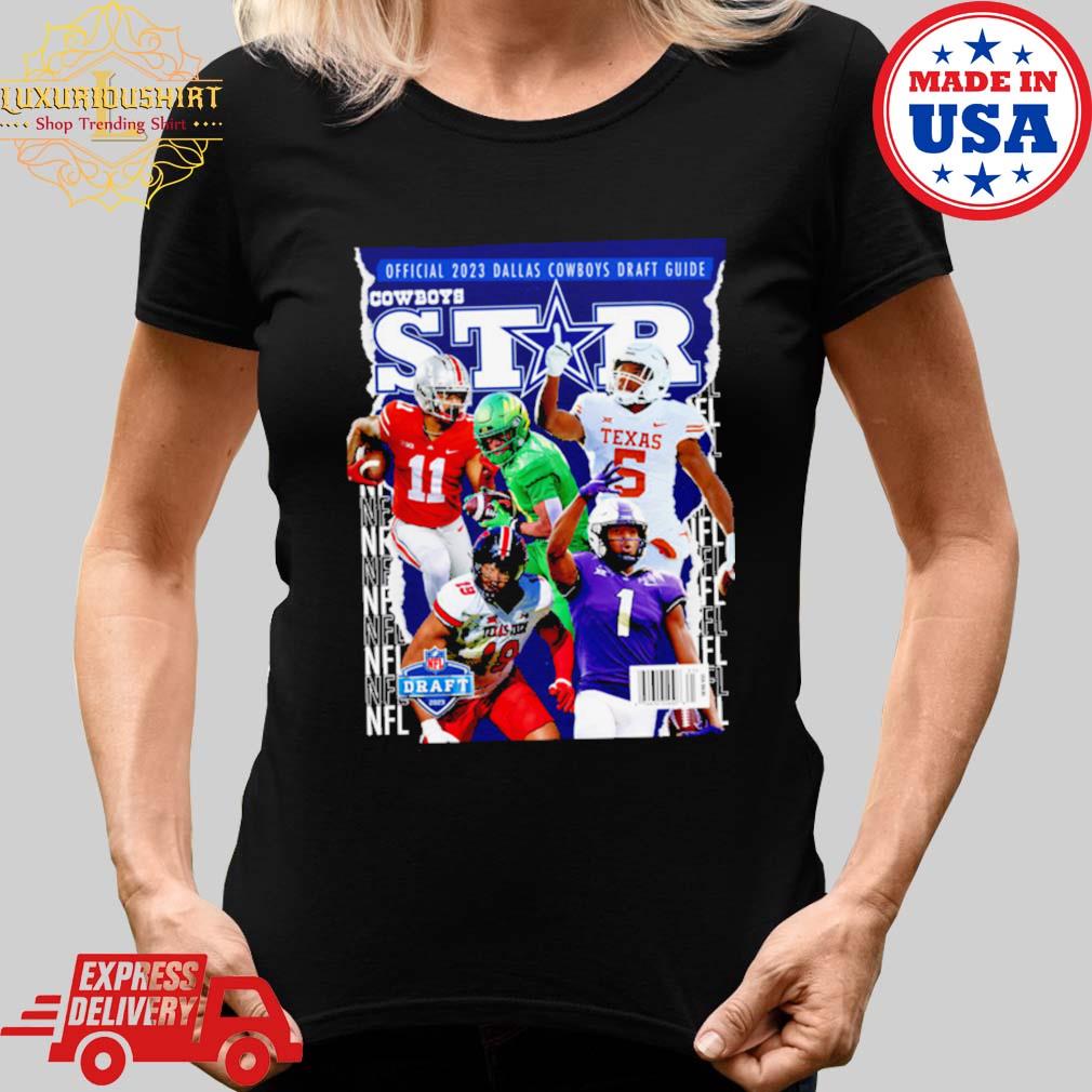 Dallas Cowboys Star Magazine Official 2023 NFL Draft Guide Shirt