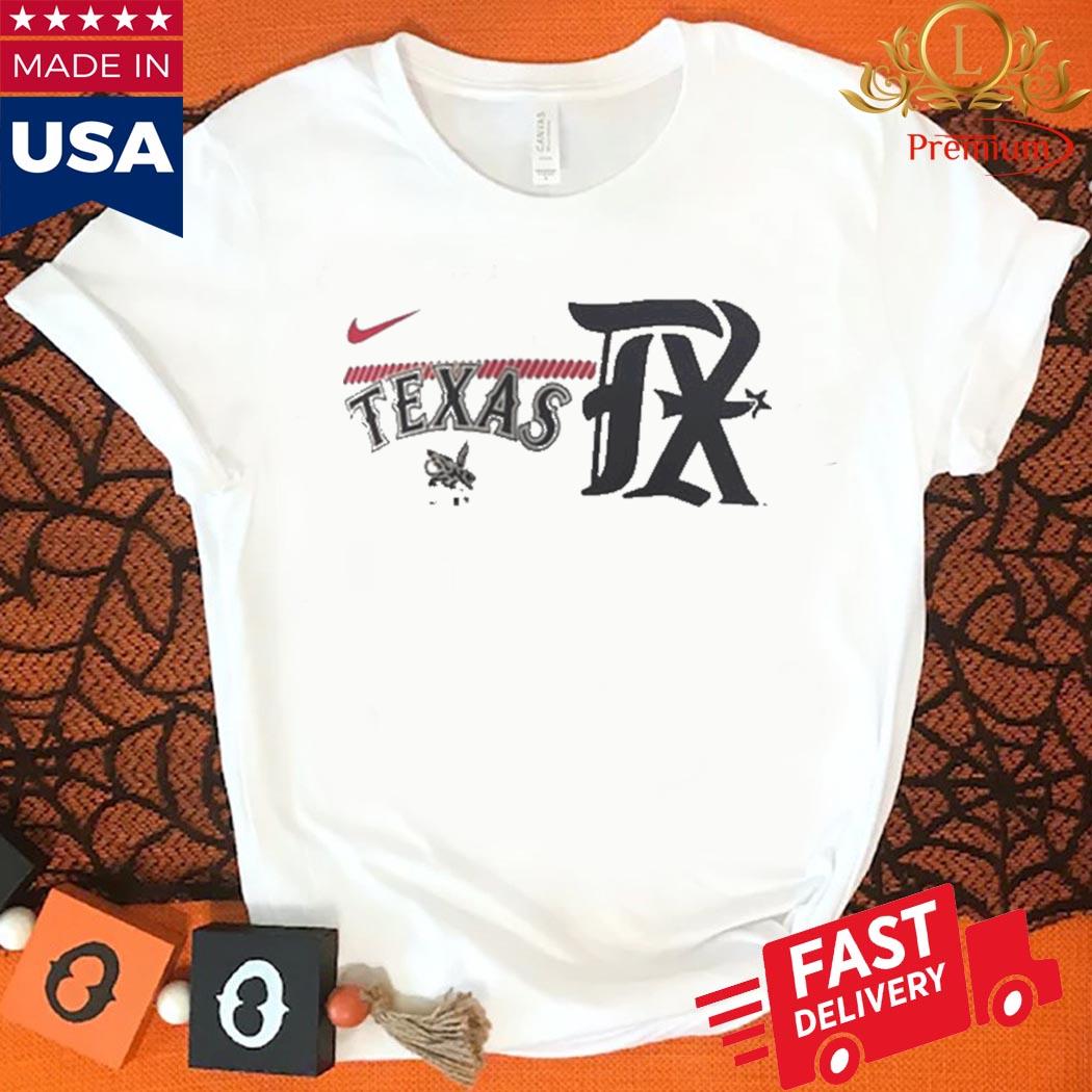 Official texas Rangers Nike 2023 City Connect Tri-blend T-shirt