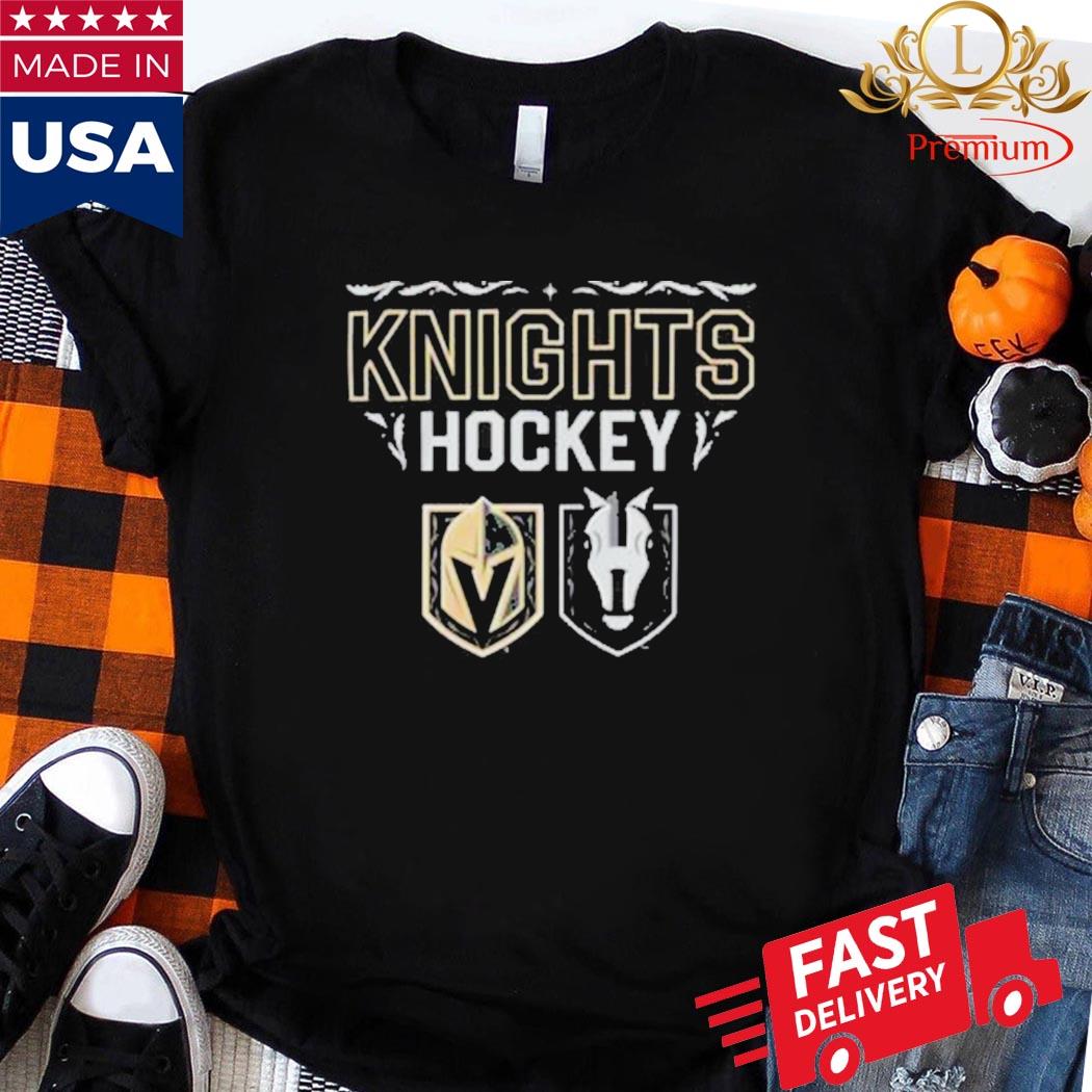 Official Vegas golden knights merch collection henderson silver knights  hockey dual logo crewneck shirt, hoodie, sweater, long sleeve and tank top