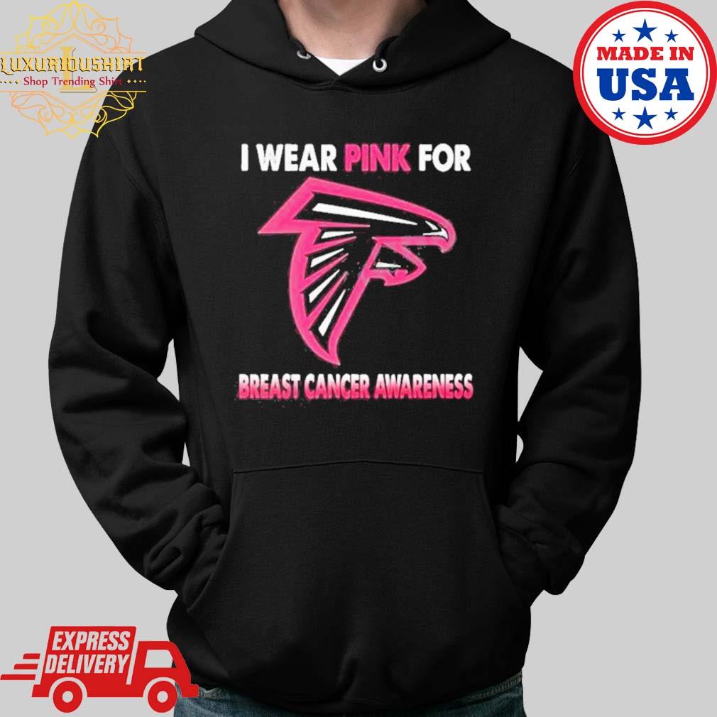 Official Atlanta Falcons I Wear Pink For Breast Cancer Awareness shirt,  hoodie, sweater, long sleeve and tank top