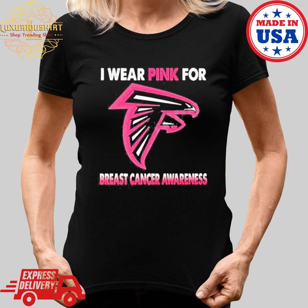 Official Atlanta Falcons I Wear Pink For Breast Cancer Awareness shirt,  hoodie, sweater, long sleeve and tank top