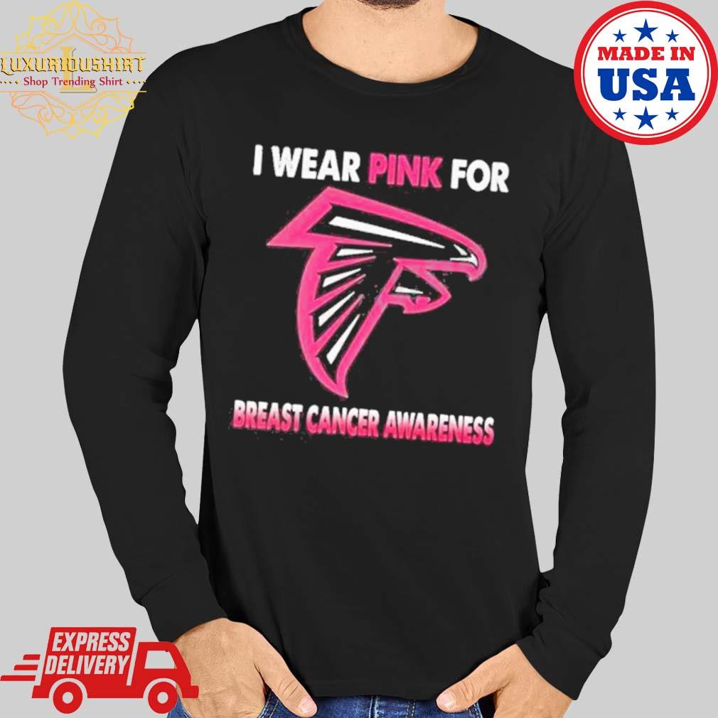 Official Atlanta Falcons I Wear Pink For Breast Cancer Awareness shirt,  hoodie, sweater, long sleeve and tank top