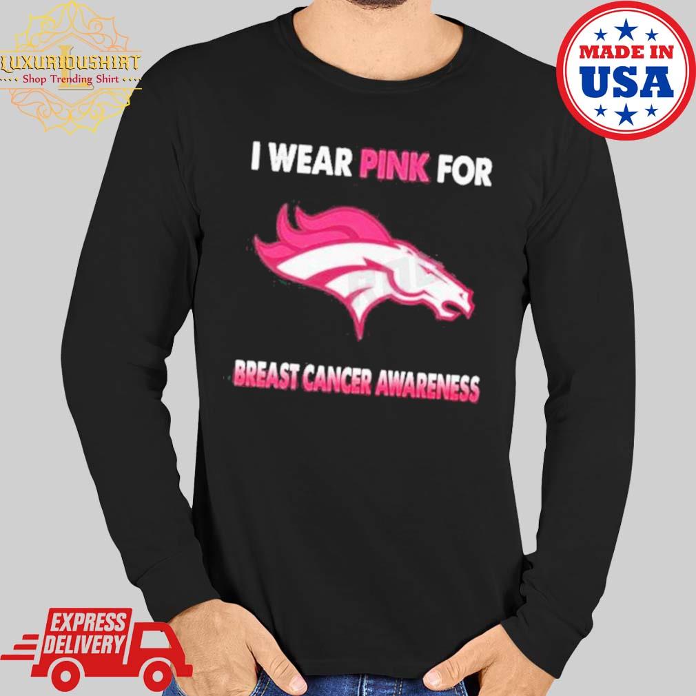 2 each Denver Bronco breast cancer awareness t shirts 2XL