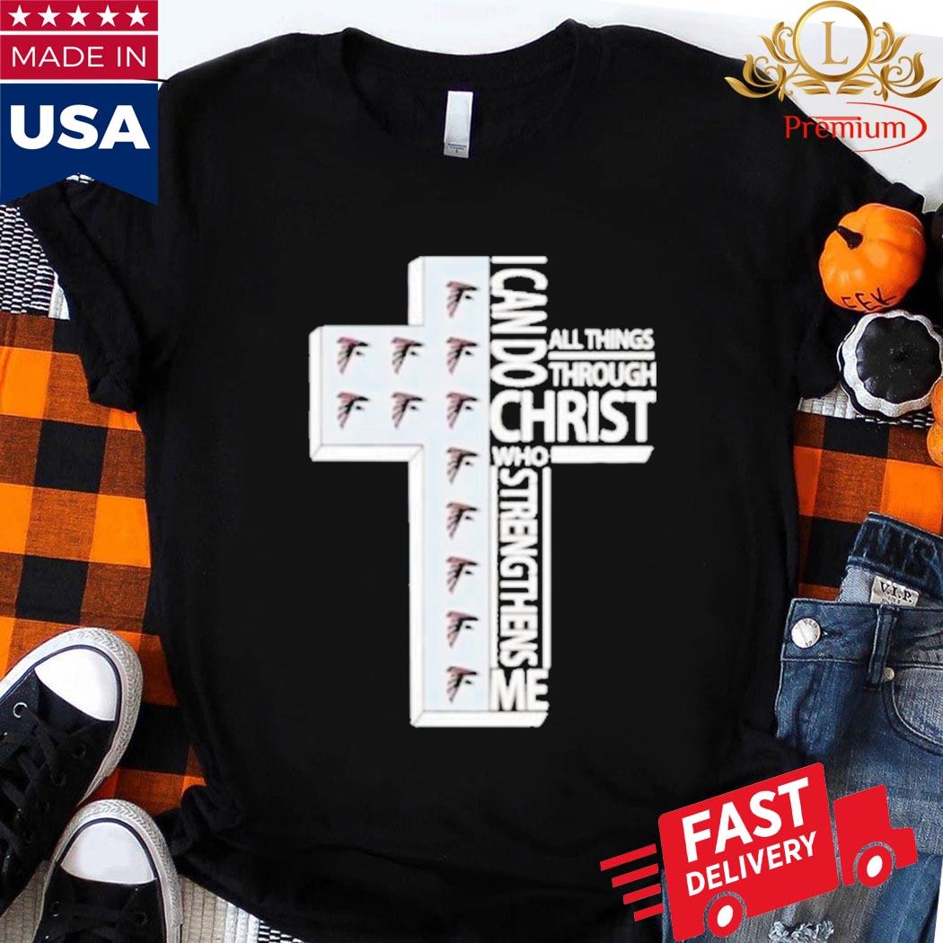 Official I can do all things through christ atlanta falcons shirt