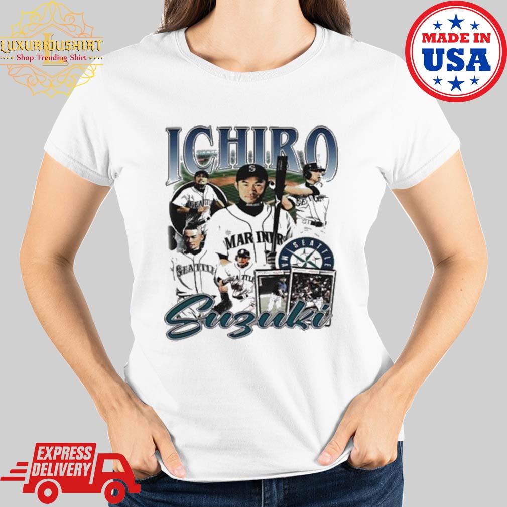 Official Ichiro suzukI Seattle mariners baseball retro T-shirt