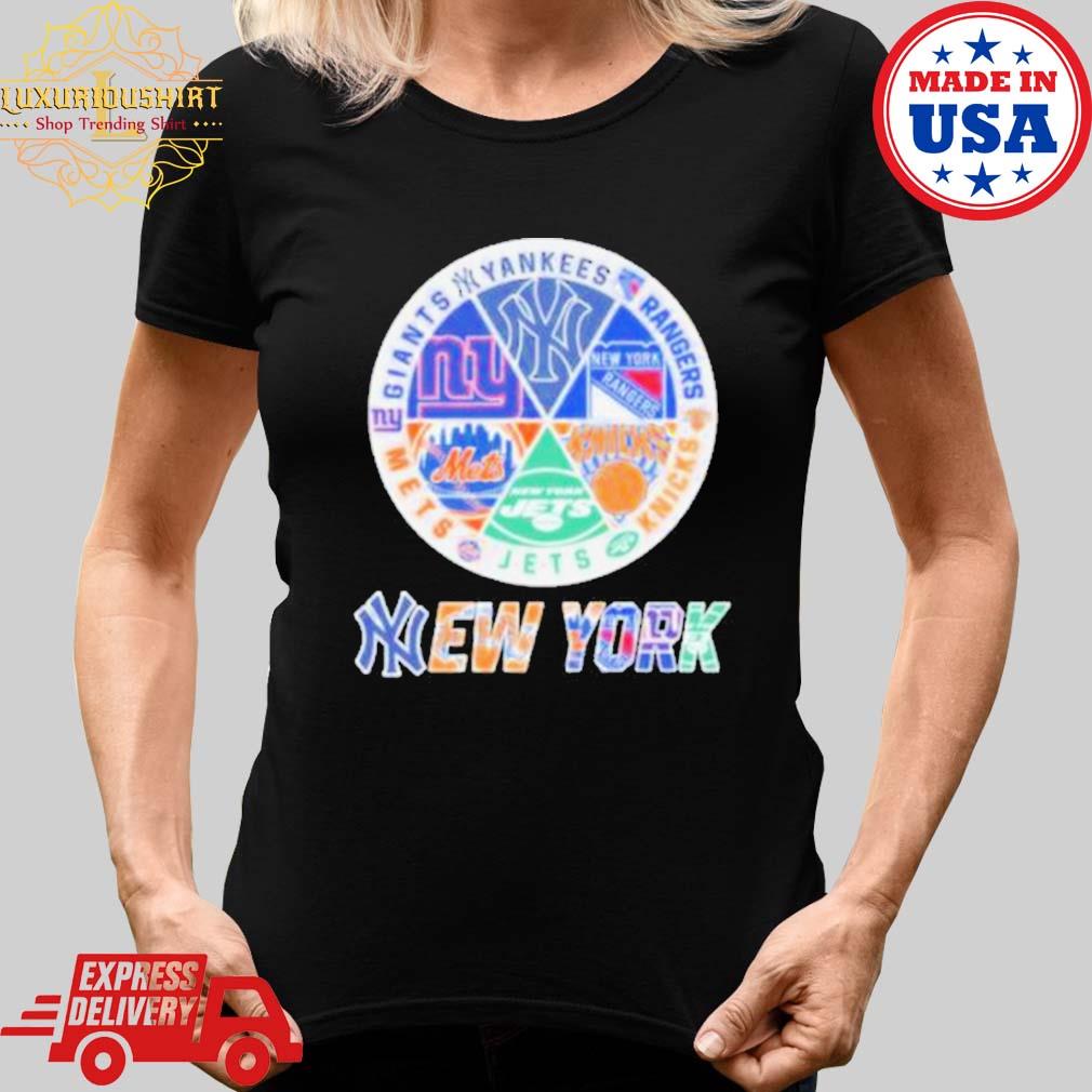 Official New York Knicks New York Rangers New York Jets New York Mets New  York City 2023 Logo shirt, hoodie, sweater, long sleeve and tank top