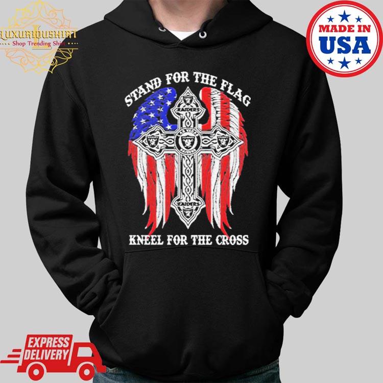 Las Vegas Raiders Stand For The Flag Kneel For The Cross t-shirt