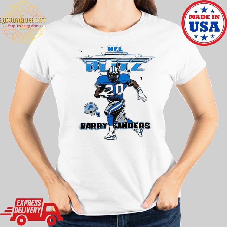 NFL Blitz Lions Barry Sanders T-Shirt - Ivy Custom Shirt