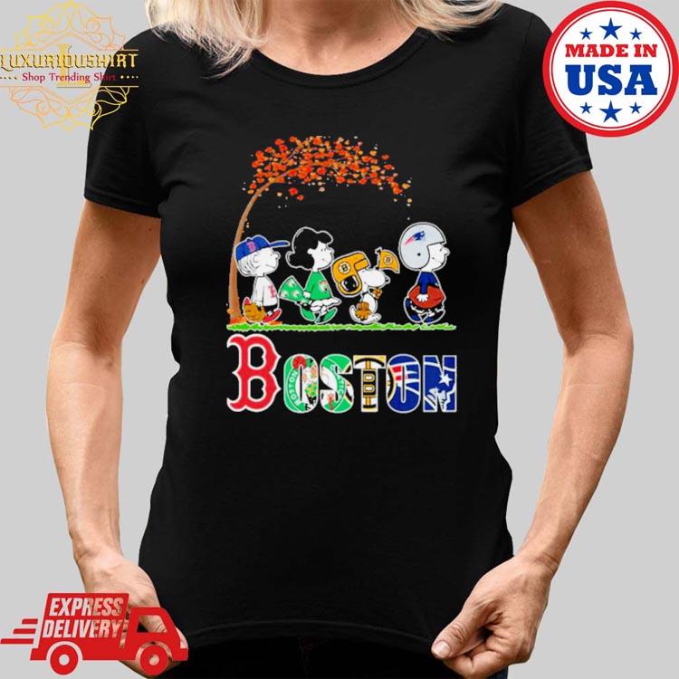 Official snoopy Boston City Red Sox Celtics Bruins Patriots Shirt, hoodie,  sweater, long sleeve and tank top