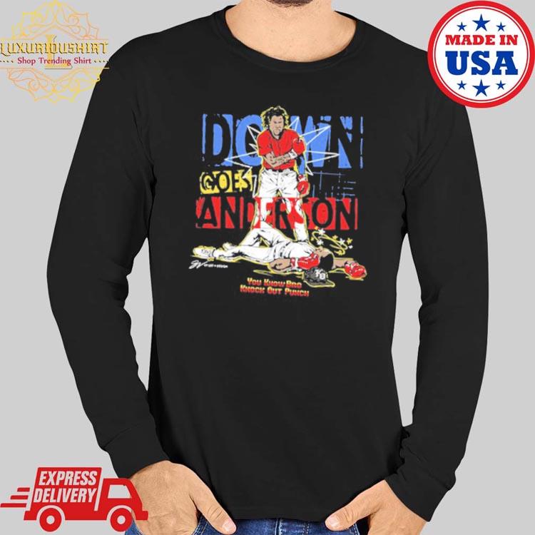 Gv art and design down goes anderson T-shirt, hoodie, sweater, long sleeve  and tank top