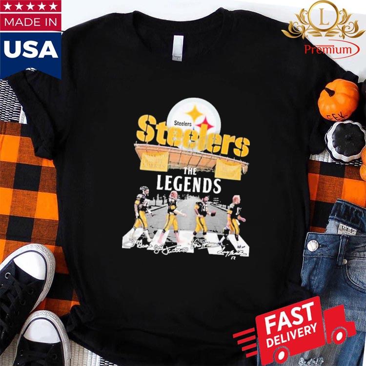 Steelers The Legends Abbey Road Signatures T-shirt,Sweater, Hoodie, And  Long Sleeved, Ladies, Tank Top