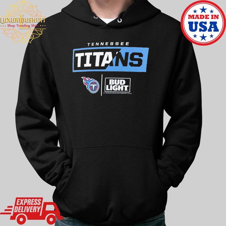 Tennessee titans fanatics branded nfl x bud light shirt, hoodie, sweater,  long sleeve and tank top