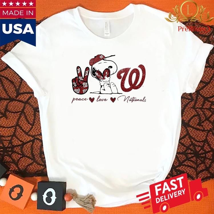 Official Snoopy Peace Love Washington Nationals 2023 Shirt, hoodie,  sweater, long sleeve and tank top