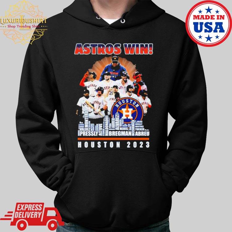 Astros Win Houston 2023 Player Names Skyline shirt, hoodie