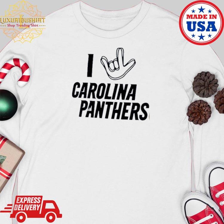 Carolina Panthers The Nfl Asl Collection By Love Sign Tri-blend T