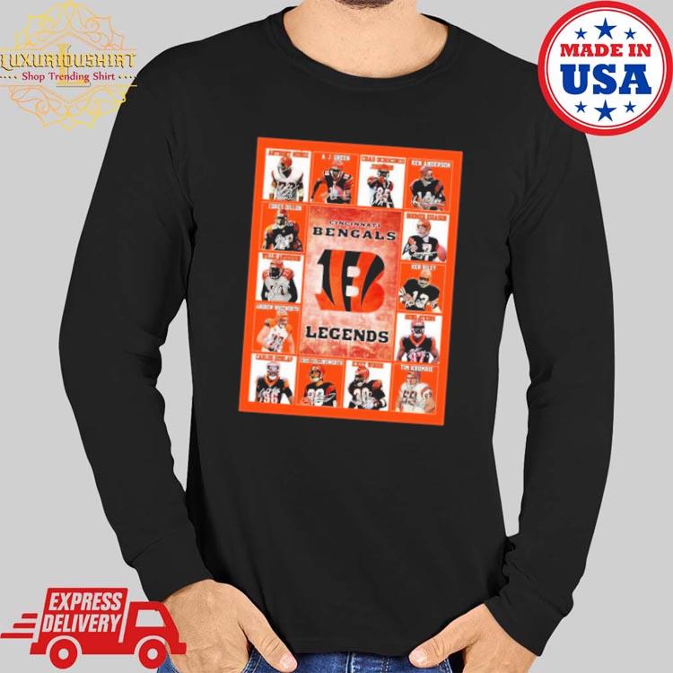 Official CincinnatI bengals legends shirt, hoodie, sweater, long