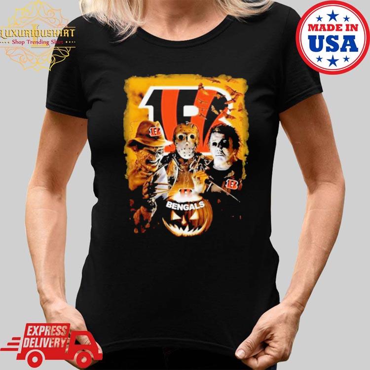 Bengals Shirts On Sale 3D Freddy Krueger Michael Myers Jason Voorhees  Bengals Gift - Personalized Gifts: Family, Sports, Occasions, Trending