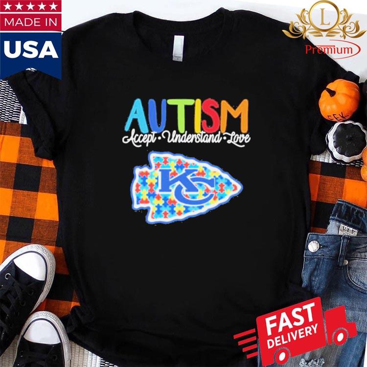 Persionalized NFL Kansas City Chiefs Special Autism Awareness Design Hoodie  - Torunstyle