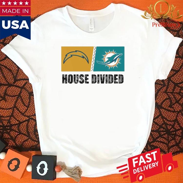 Nfl Shop Los Angeles Chargers Vs Miami Dolphins House Divided Hoodie