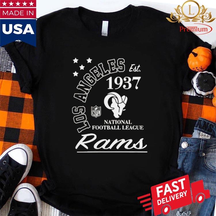 Los Angeles Rams Starter Black City Arch Team Shirt - Peanutstee