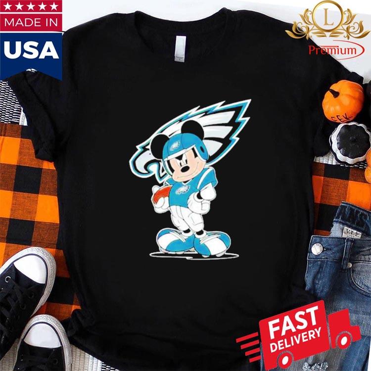 Philadelphia Eagles NFL Mickey Mouse player cartoon 2023 shirt