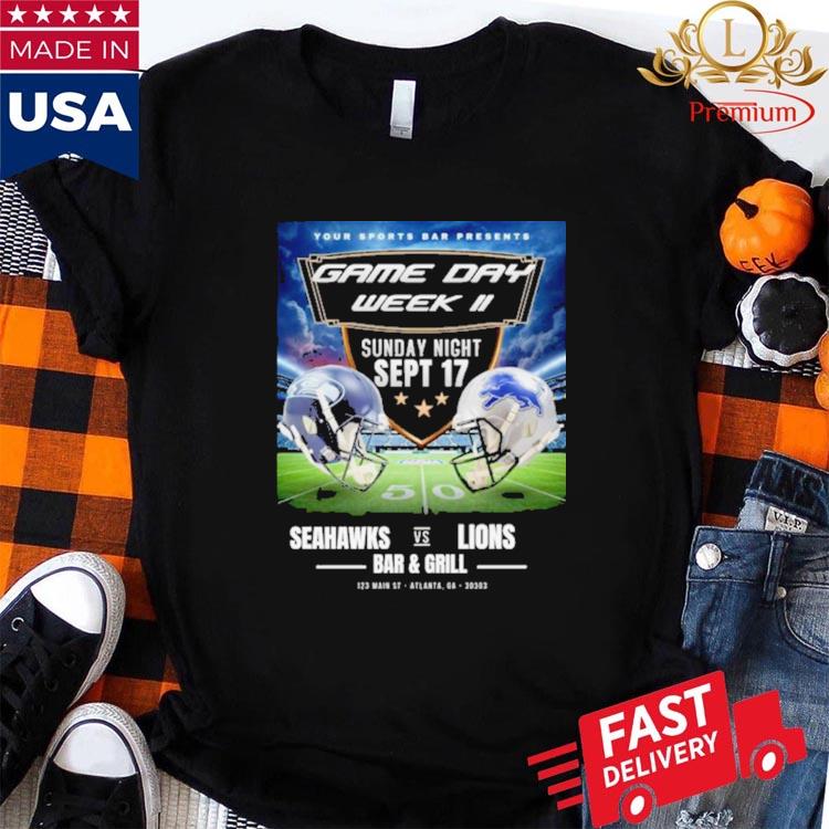 Seattle Seahawks Vs Detroit Lions Game Day Week II 2023 Comfort Colors  Shirt - Bring Your Ideas, Thoughts And Imaginations Into Reality Today