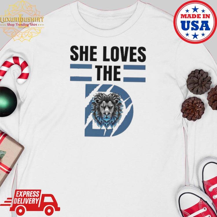 She Loves The Detroit Lions 2023 Men'S Shirt, hoodie, longsleeve,  sweatshirt, v-neck tee