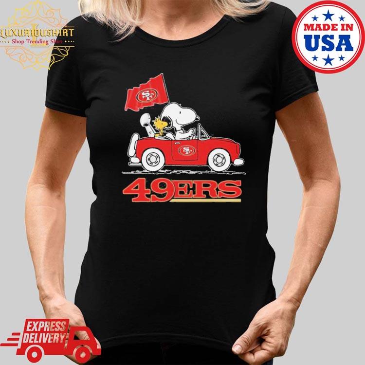 Official san Francisco 49ers Snoopy On A Car Shirt, hoodie