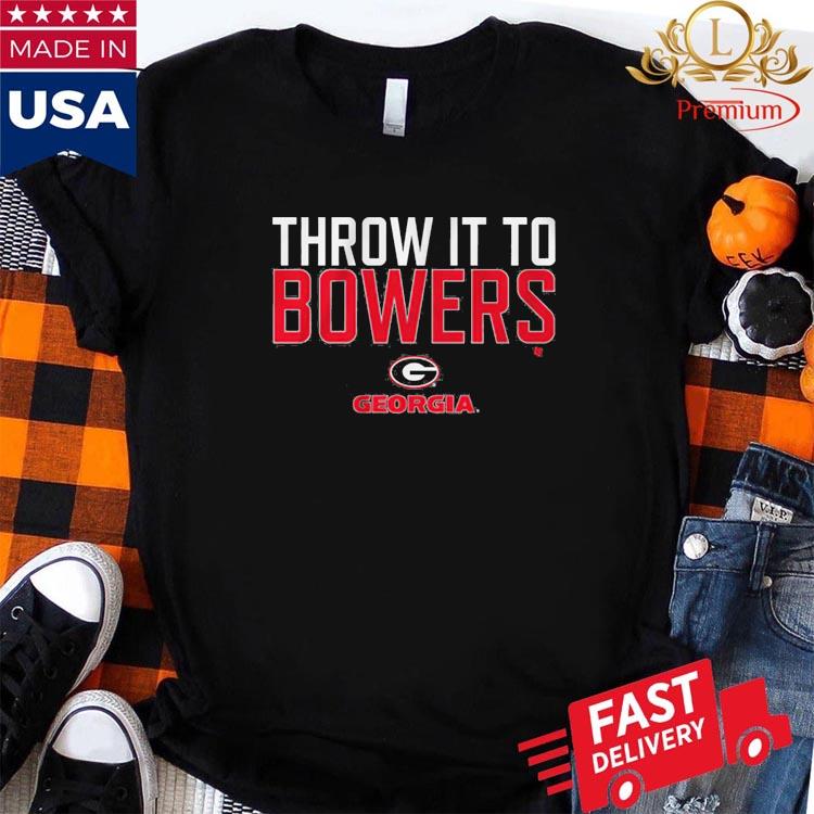 Georgia Bulldogs Throw It To Brock Bowers T-shirt,Sweater, Hoodie