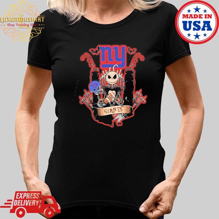 Jack Skellington Halloween New York Giants Fan T-shirt - Shibtee