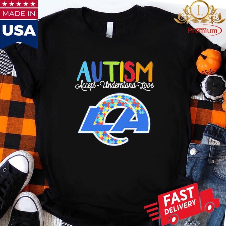 Los Angeles Rams Nfl Autism Awareness Accept Understand Love Shirt -  Shibtee Clothing