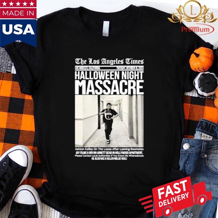 Official the Los Angeles Times Halloween Night Massacre T-Shirts