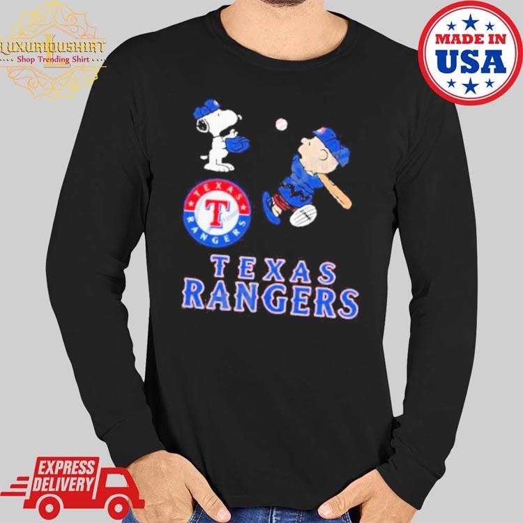 Texas Rangers X Peanuts Snoopy And Charlie Brown Alcs 2023 T-shirt