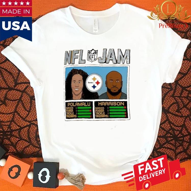 Official Troy polamalu and james harrison Pittsburgh Steelers homage NFL  retired jam T-shirt, hoodie, tank top, sweater and long sleeve t-shirt