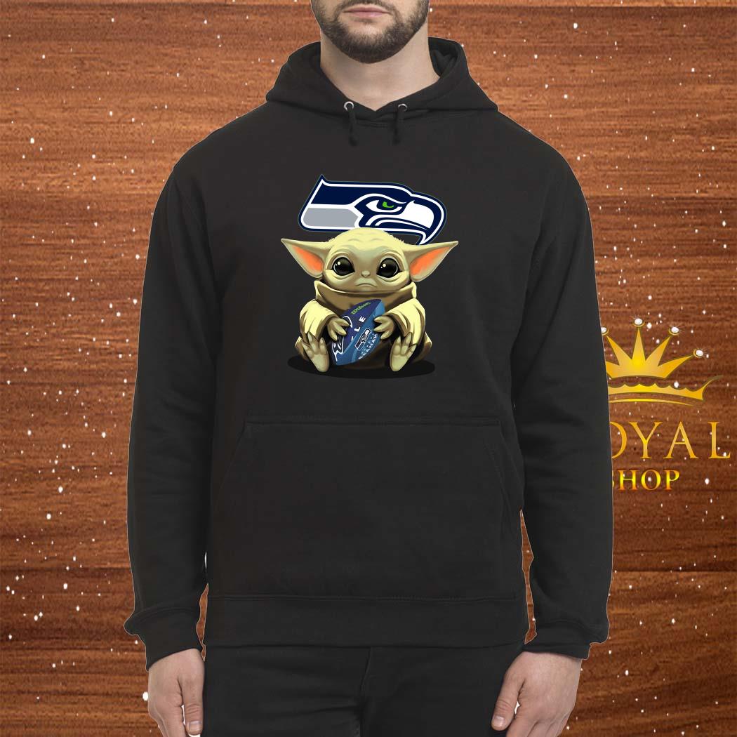 Baby Yoda hug Seattle Seahawks shirt, hoodie, sweater, long sleeve and tank  top