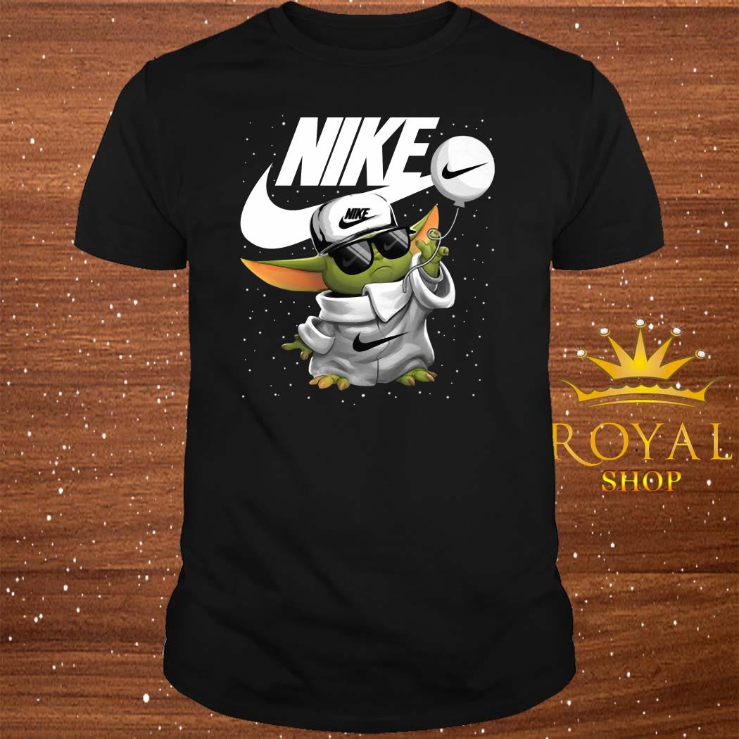 Download Baby Yoda Nike Shirt Sweater Hoodie And Ladies Shirt