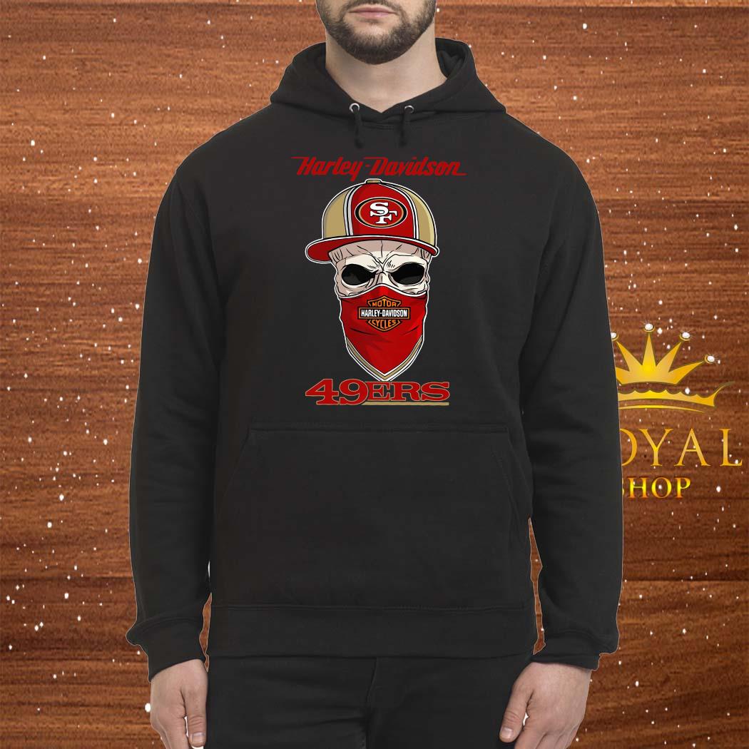 San Francisco 49ers Harley Davidson Skull shirt, hoodie, sweater